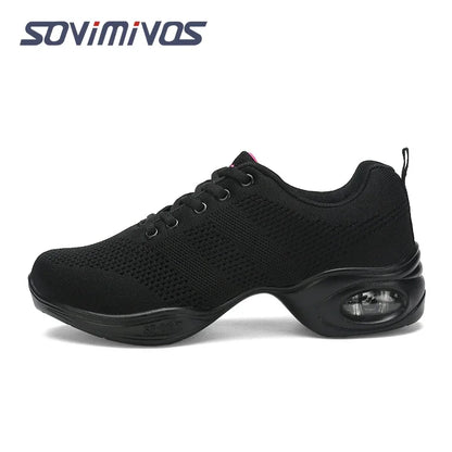 Hot Sale 2022 EU35-41 Sports Feature Soft Outsole Breath Dance Shoes Sneakers For Woman Practice Shoes Modern Dance Jazz Shoes