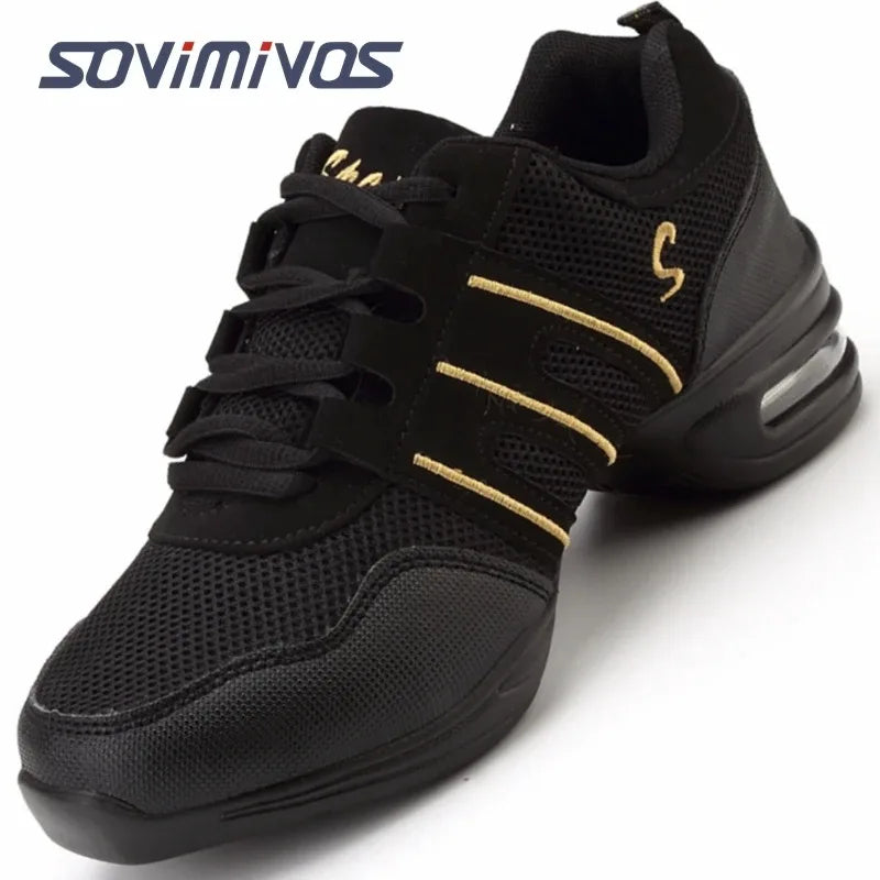 Hot Sale 2022 EU35-41 Sports Feature Soft Outsole Breath Dance Shoes Sneakers For Woman Practice Shoes Modern Dance Jazz Shoes