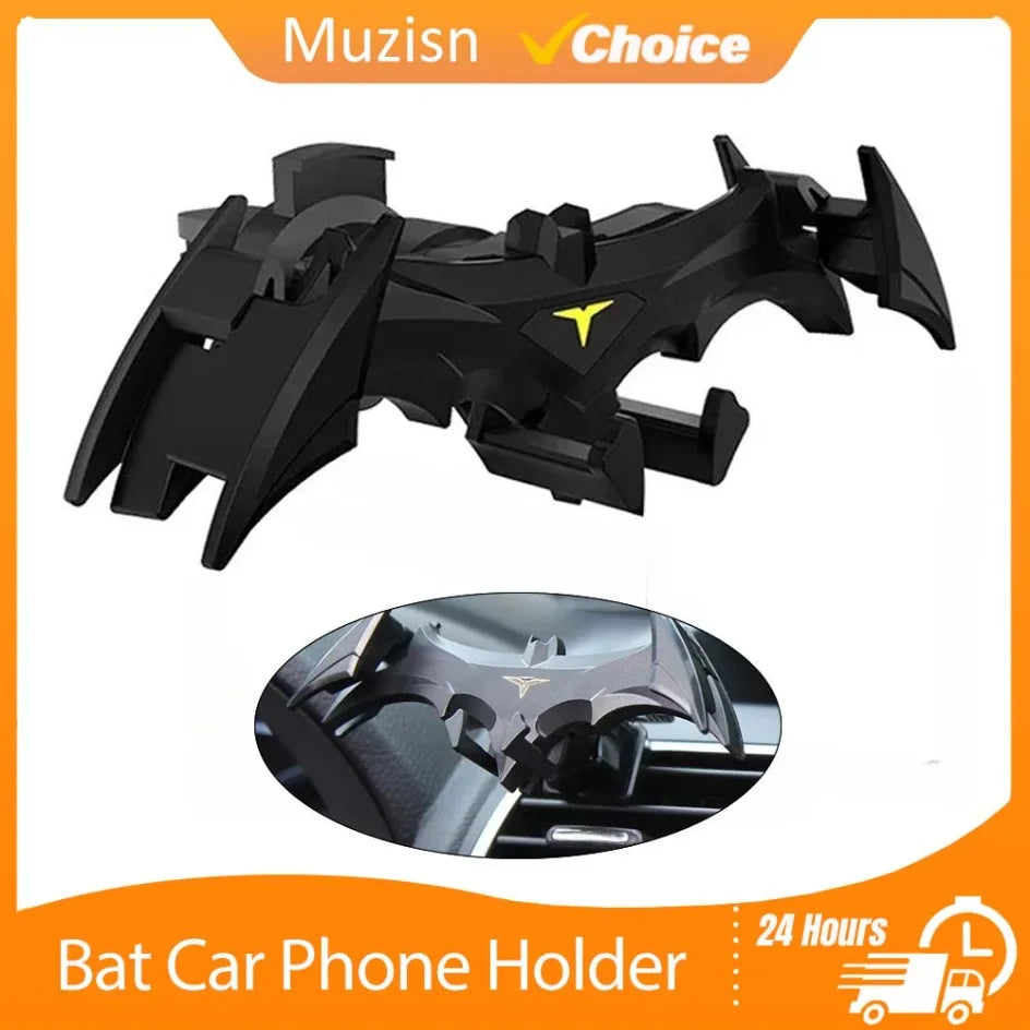 Bat Car Mobile Phone Holder Car Air Outlet Mobile Phone Holder Navigation Support for 4-6.5 Inch Devices Creative Car Interior