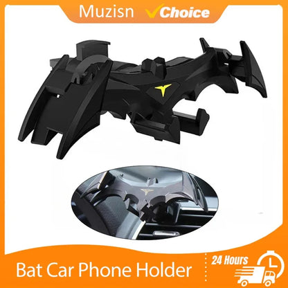 Bat Car Mobile Phone Holder Car Air Outlet Mobile Phone Holder Navigation Support for 4-6.5 Inch Devices Creative Car Interior
