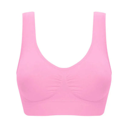 Sexy women push up  BREAST   bra big size backless  bras plus size wireless brassiere breathable seamless bra 1pcs wfws01