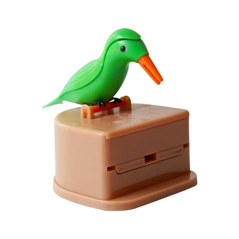 1Pc New Small Bird Toothpick Container Automatic Toothpick Dispenser Toothpick Holder Home Decoration Kitchen Accessories