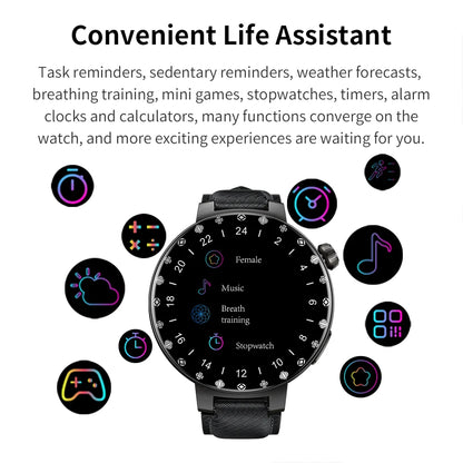KUMI GT6 Pro 1.3-inch AMOLED Screen Bluetooth Call5.1 IP68 Waterproof Eight light modes Chinese fashion style Smart watch