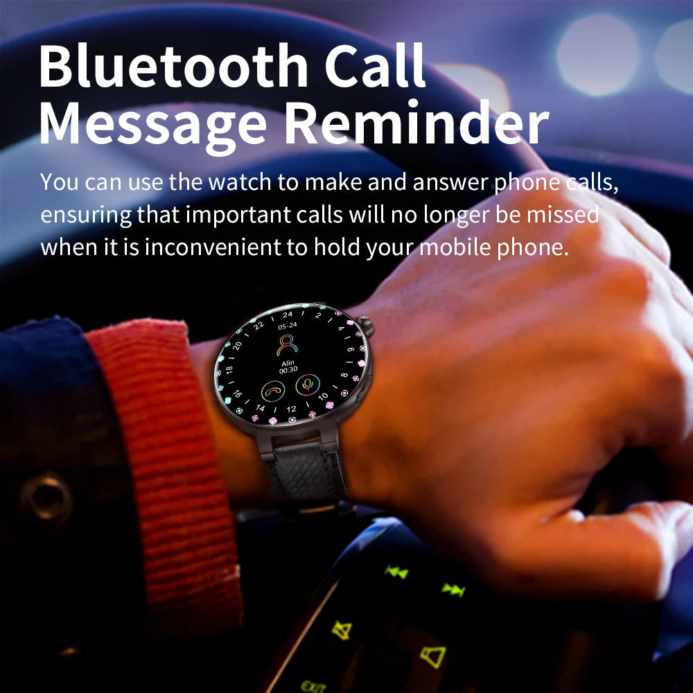 KUMI GT6 Pro 1.3-inch AMOLED Screen Bluetooth Call5.1 IP68 Waterproof Eight light modes Chinese fashion style Smart watch