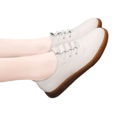 New Women's Shoes Soft Sole Womens Vulcanized Shoes Hollow Outdoor Casual Shoes PU Leather Lightweight Zapatillas De Mujer