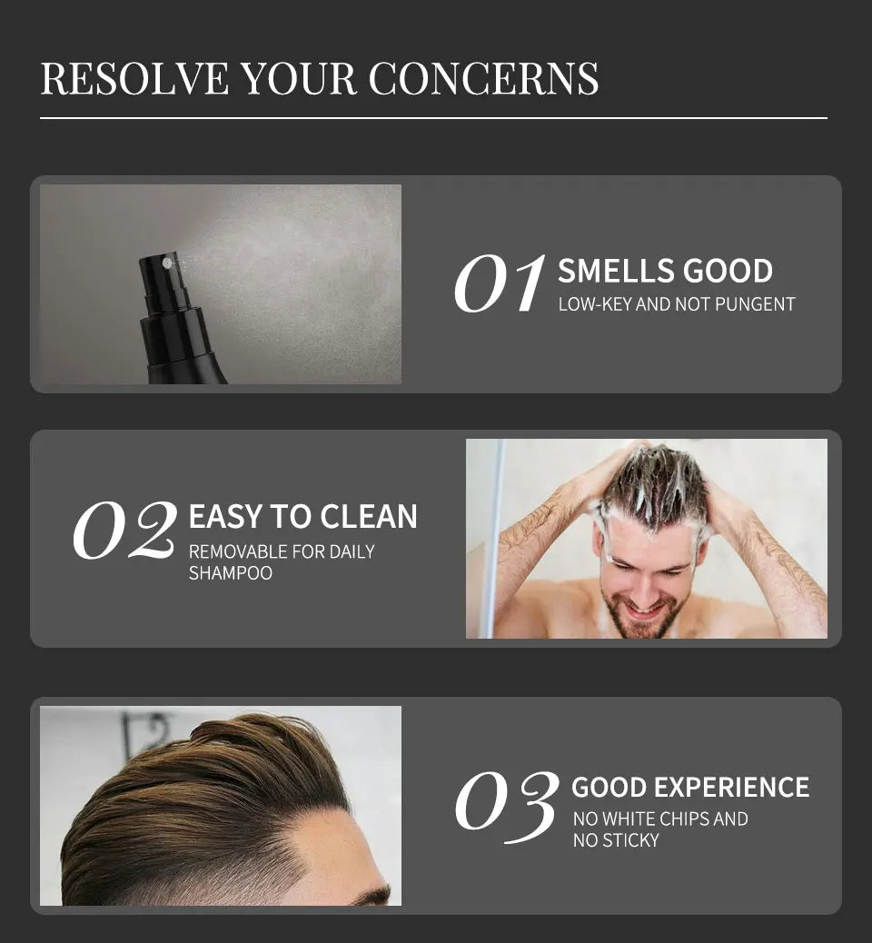 Sevich Hair Hold Spray For Men Hair Building Fiber Applicator Hair Fixing Spray Hair Hold Spray Water Salon Hair Styling Product