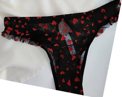 French Lace Minimizer Bra Set - Sexy Push Up Lingerie for Big Bust, Pink Heart-shaped Design | Flattering Support & Girlish Char