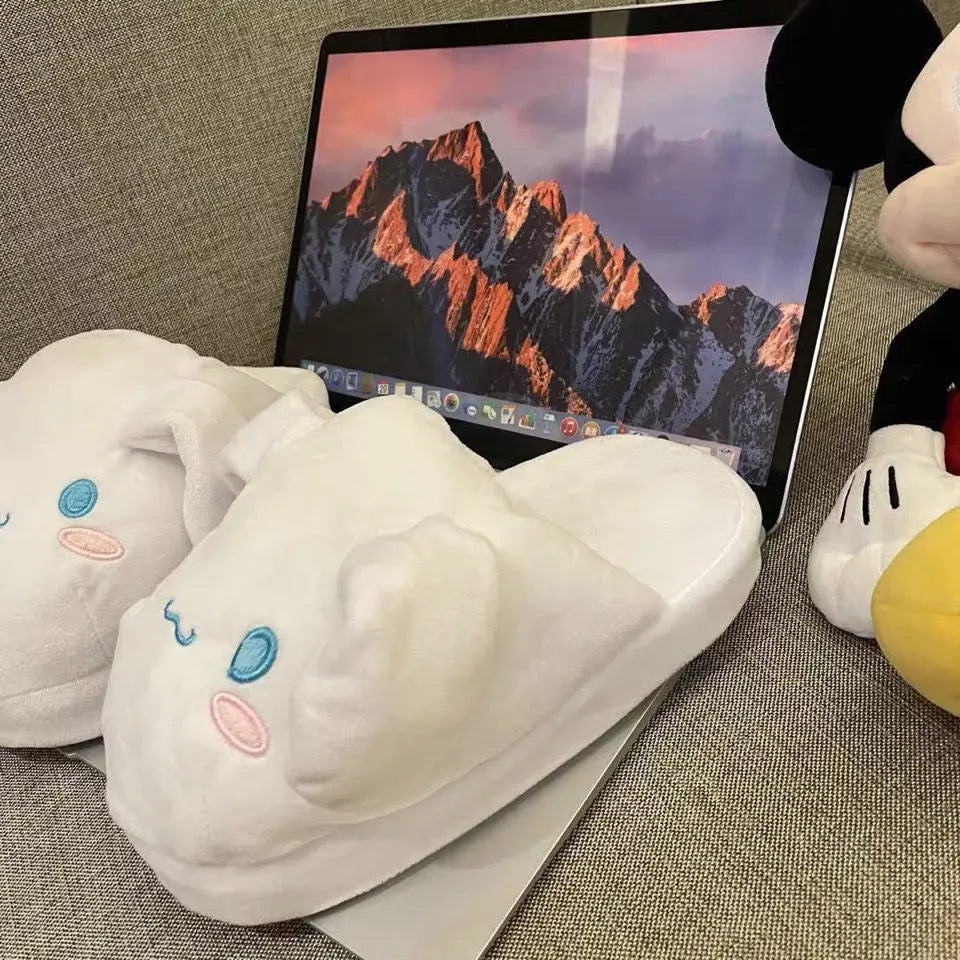 Sanrio Anime Cinnamoroll Movable Ears  Slippers