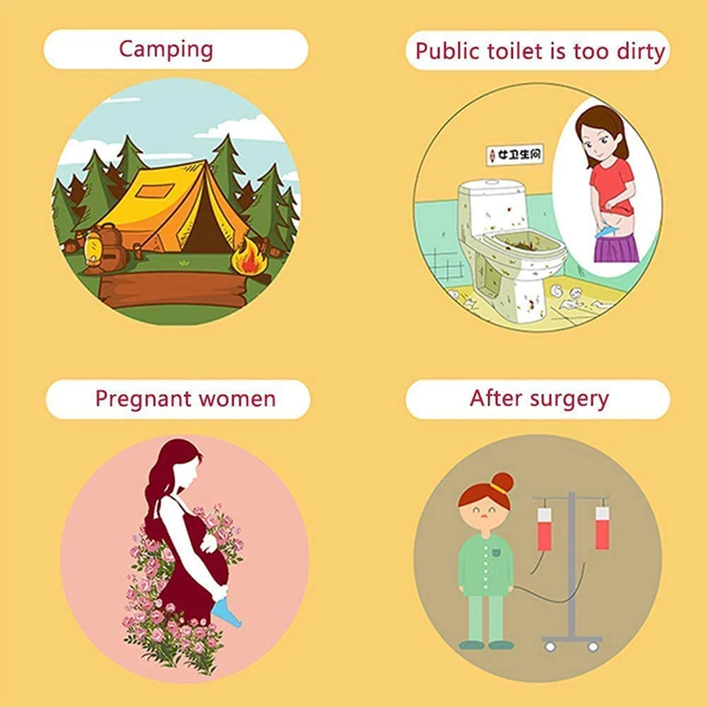 Disposable Female Urination Device Portable Standing Pee Paper Cup Women Urinal Funnel for Pregnant Travel Camping Outdoor