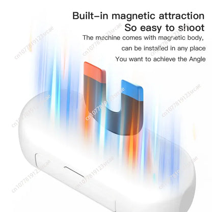 Exquisite WIFI 1080P/4k Magnetically Mounted H.265 Action Camera with Removable Cover 30m Waterproof Thumb  Camera