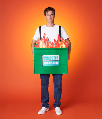 Men's Dumpster Fire Light Up Costume