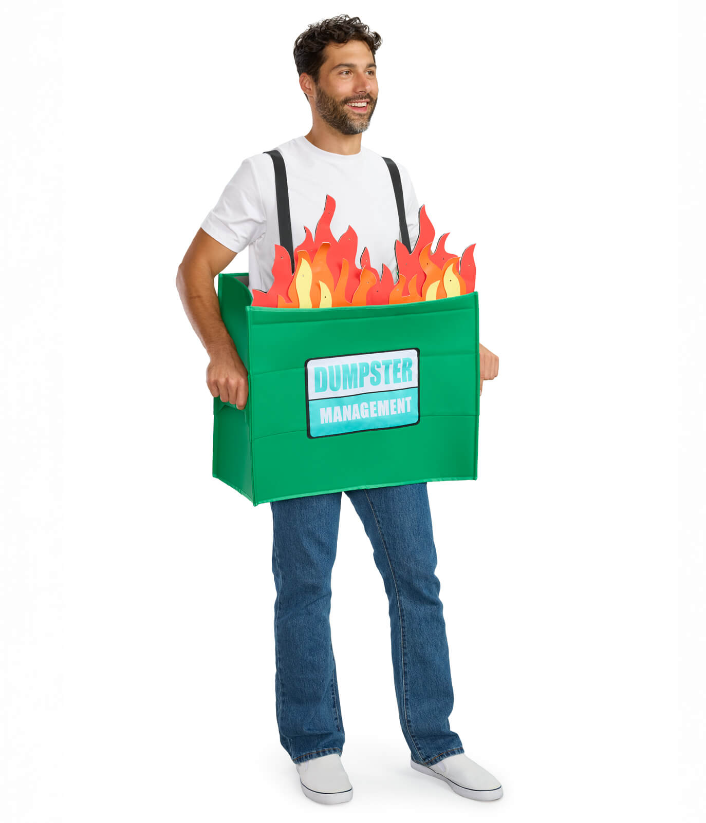Men's Dumpster Fire Light Up Costume