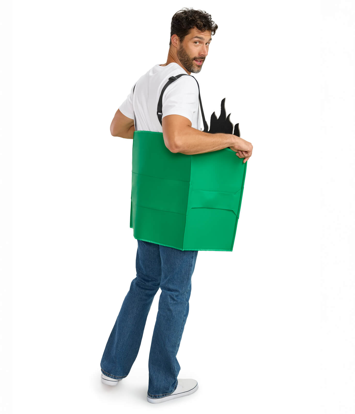 Men's Dumpster Fire Light Up Costume