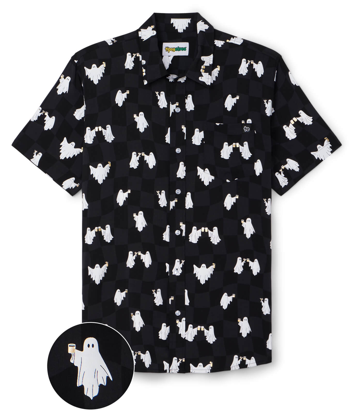 Men's BOOze Ghost Button Down Shirt