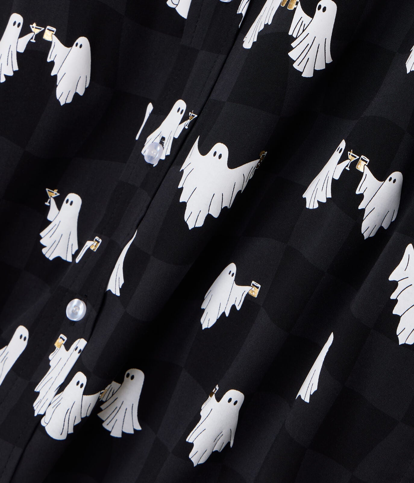 Men's BOOze Ghost Button Down Shirt
