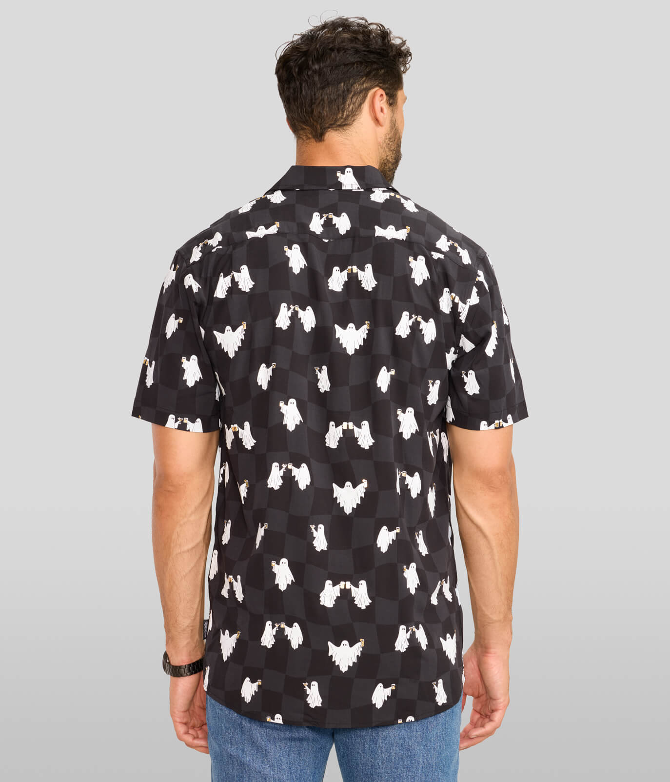 Men's BOOze Ghost Button Down Shirt