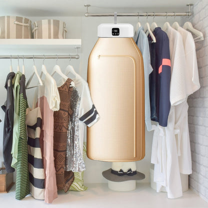 Remote Control Portable Clothes Dryer Machine Mini Foldable With Timer UV Sterilization