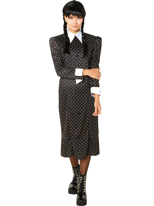 Women's Polka Dot Wednesday Addams Dress